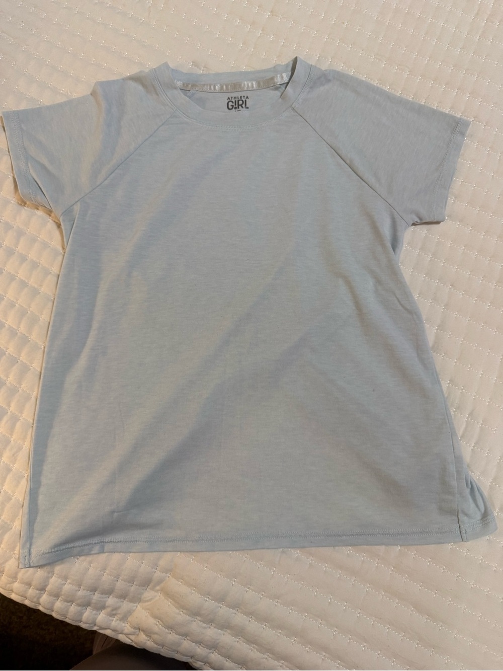 Athleta Girl Pale Blue Short Sleeve Crew Tee